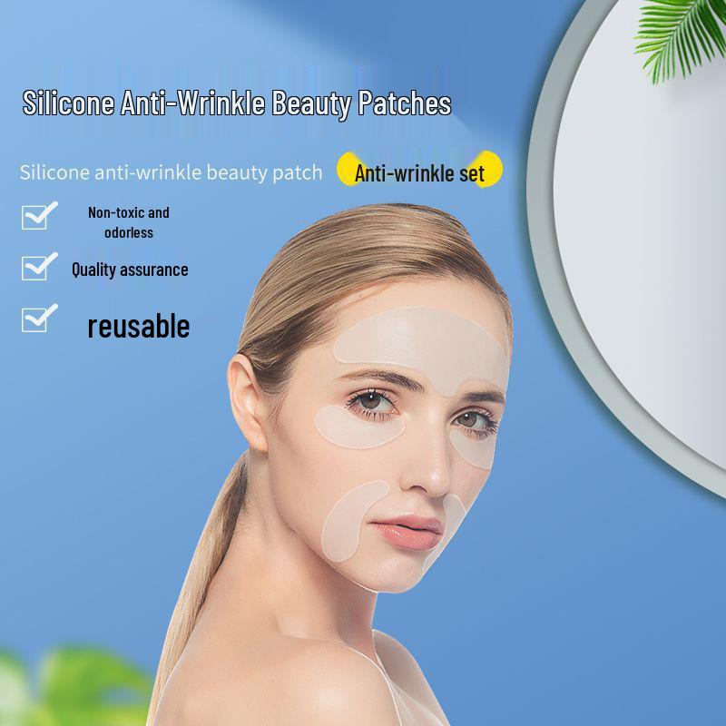 Silikon Anti-Falten Gesichts- und Augenpflaster Set zum Lifting und Straffen