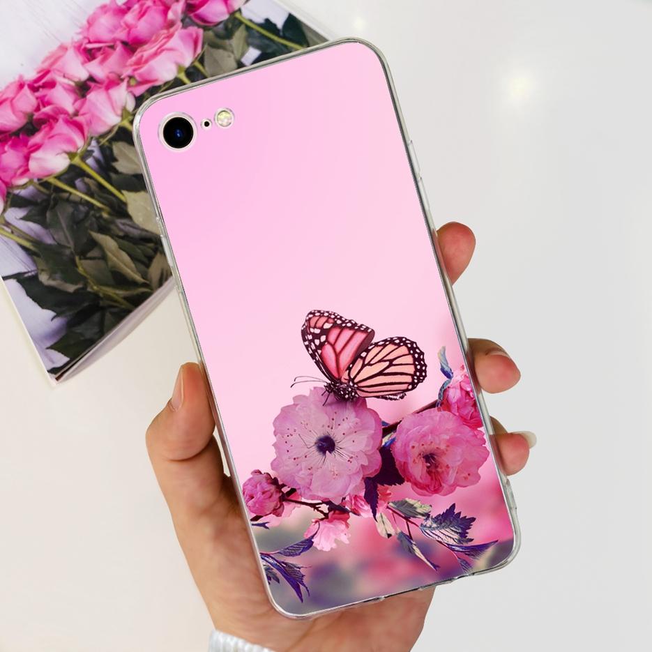 For Apple iPhone SE 2020 Case Stylish Painted Cover Soft Silicone Phone Case For iPHone SE 2022 iPhoneSE 2020 Back Covers Bumper