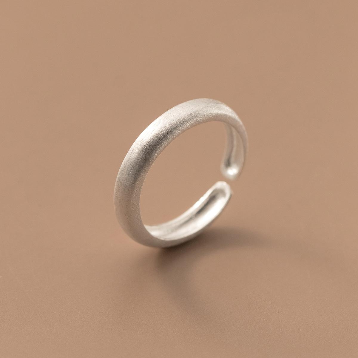 

925 Sterling Silver Rings For Women 3 Layers Blue Simple Minimalist Open Adjustable Finger Rings Fashion Band Female Bijoux resizable