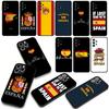 Spain Flag Yellow Red Phone Cover Case for Xiaomi Redmi 15C 15 A4 A5 9A 9T 10A 10C 9C NFC 14C Note 11 9 10 Pro 8T Casing