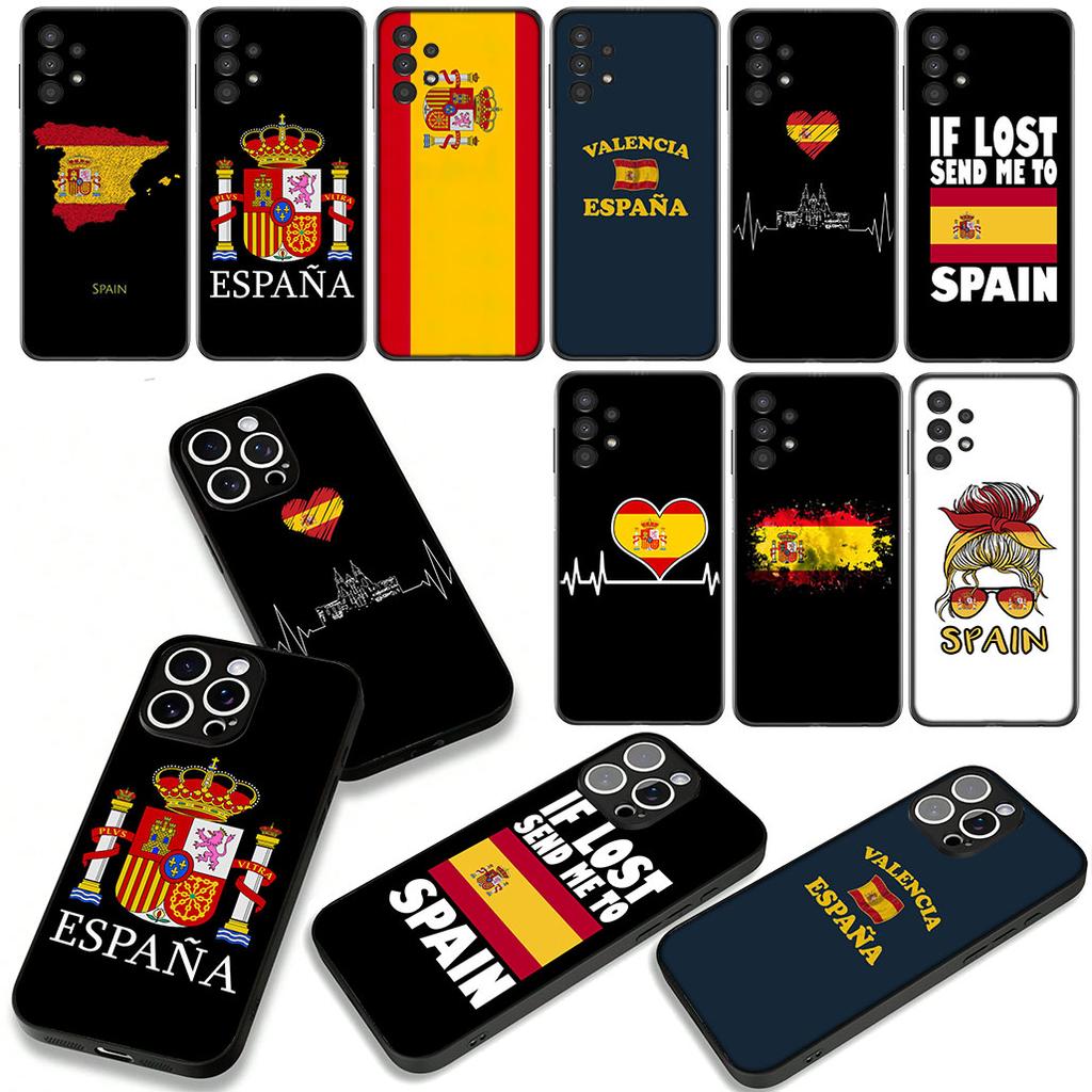Spain Flag Yellow Red Phone Cover Case for Xiaomi Redmi 15C 15 A4 A5 9A 9T 10A 10C 9C NFC 14C Note 11 9 10 Pro 8T Casing