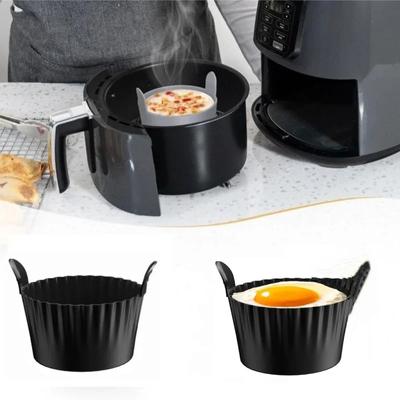 3/6Pcs Air Fryer Egg Poacher Food Grade Silicone Poaching Cups Non-Stick Round Silicone Ramekins Reusable Silicone Baking Cups