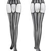 Gothic Dark Girl Long Sexy Fishnet Stockings Women Classical Design Harajuku Mesh Tights Lingerie Thigh High Garters Hosiery