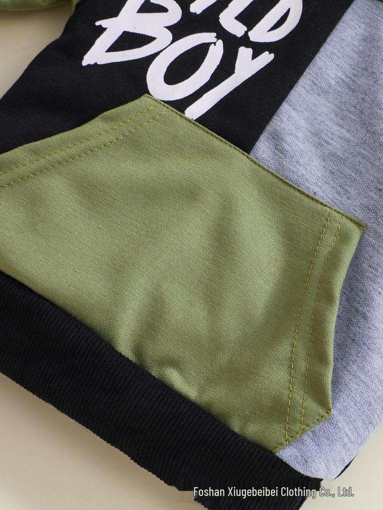 Infant & Toddler Boys' Color Block Hoodie & Long Pants Set - Autumn & Winter Collection