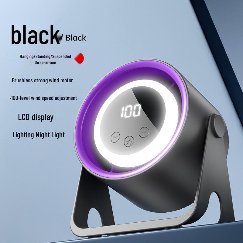 2026 Rechargeable Portable Desktop Fan – Compact USB Small Fan, Customizable Cross-Border Gift 13x8.5x16