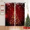 Tende Finestra Calzini di Natale Pupazzo di Neve Babbo Natale Stampate Tende Camera da Letto Soggiorno Decorazioni Festa di Capodanno Tende