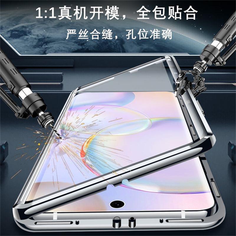 Coque Intégrale 360 Pour Realme GT7 Pro GT 7 Pro 5G Adsorption Magnétique Double Face Verre Trempé Métallique Housse de Protection