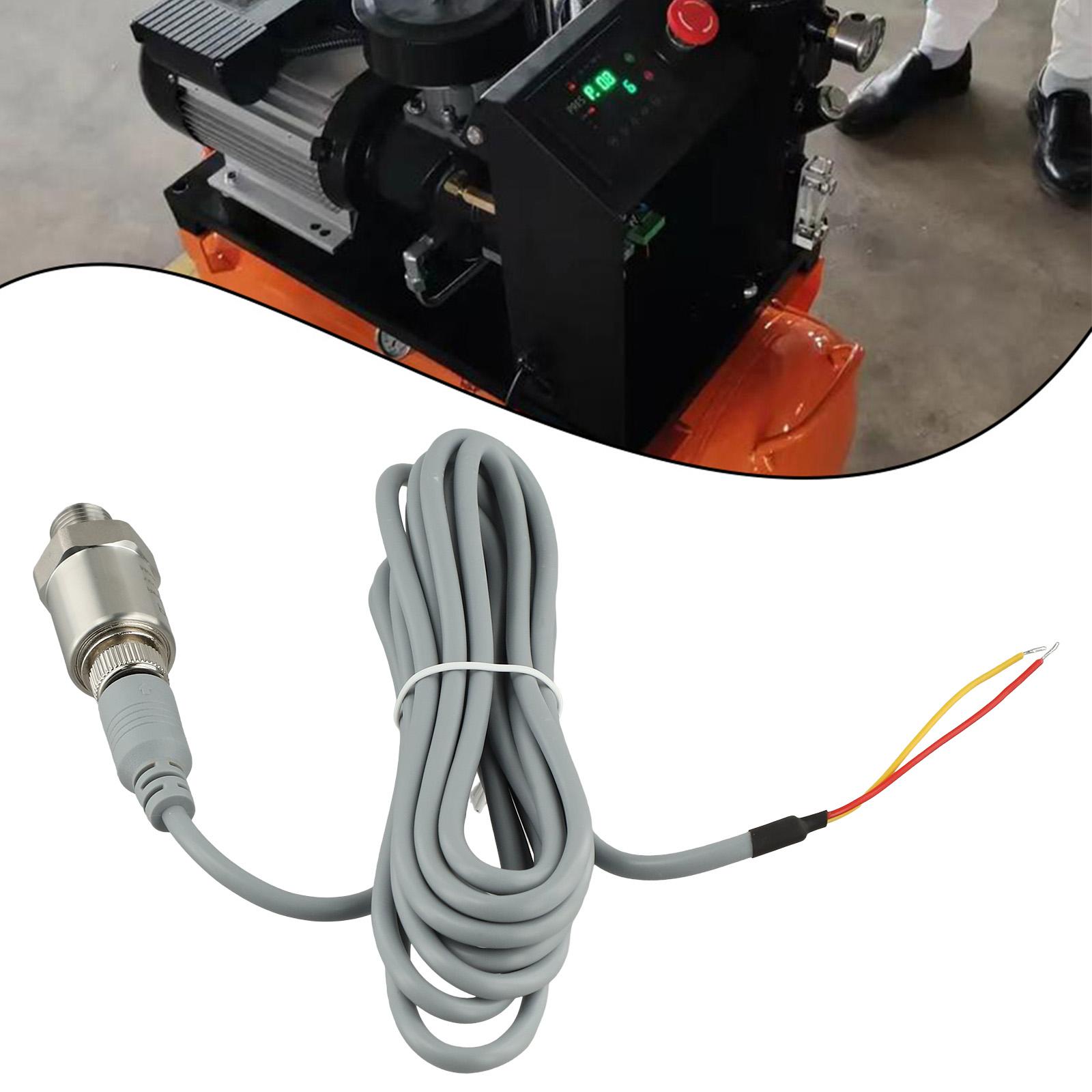 High Performance 24V DC Pressure Sensor for Air Compressors Stainless Steel Construction and Waterproof Sealing China Mainland