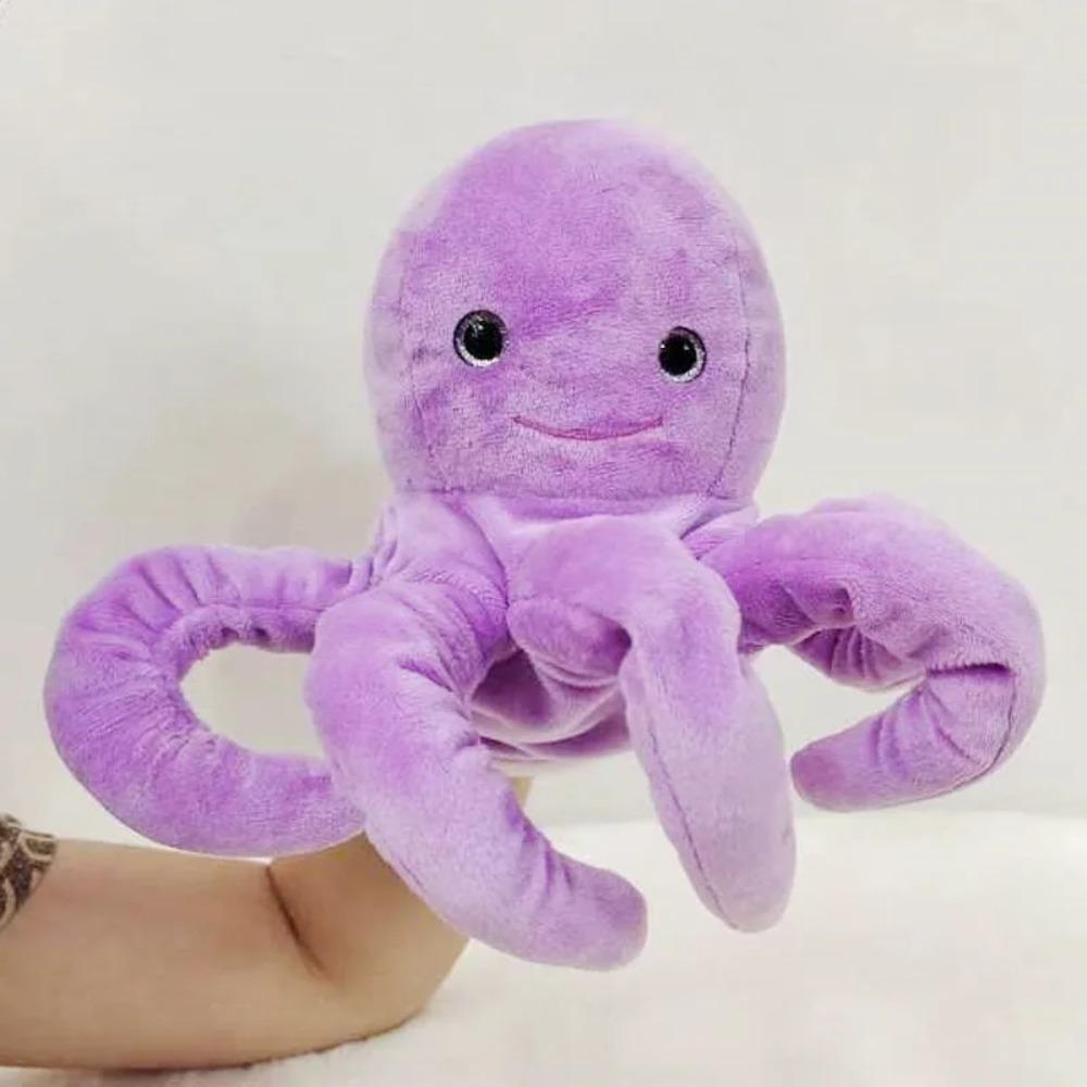 Păpuși de Mână cu Animale Marine de 35cm Creaturi Oceanice cu Gura Mobilă Decor Confortabil pentru Casă Păpușă pentru Povestiri Pentru Copii