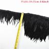 1Meters Black White Feathers for Needlework Ribbon Tape Fringe Feather Trim Pheasant Turkey Ostrich Goose Marabou Sewing Clothes