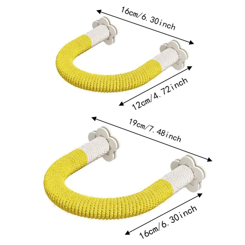 Bite-Resisting Parrot Rope Perch U-shape Hanging Parrot Biting Rod Bird Grinding Stand  Sun Conures