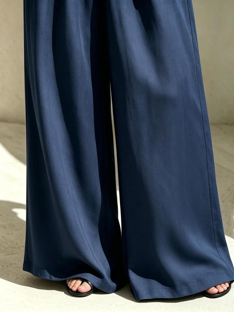 2026 Herbst Europäisches & Amerikanisches High-End Freizeit-Set mit Stehkragen: Damen lockeres Oberteil mit Weitbein-Hose