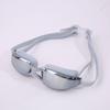 Adult Waterproof Anti-Fog Swim Goggles Myopia Electroplated Large Frame Earplug Protective Glasses