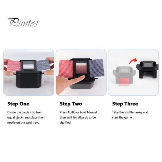 Automatic Card Shuffler 2000mAh Type-C Rechargeable Quiet Electric Poker Card Dealer Machine Card Dealing Tool Casino Equipment