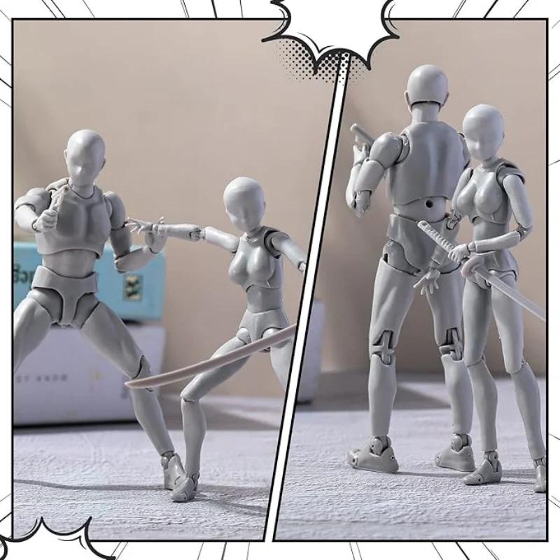 Bewegliche Gelenke SH Figuarts Mannequin Body Kun Actionfiguren Modell zum Zeichnen Malen Verschiedene Gesten Modellständer