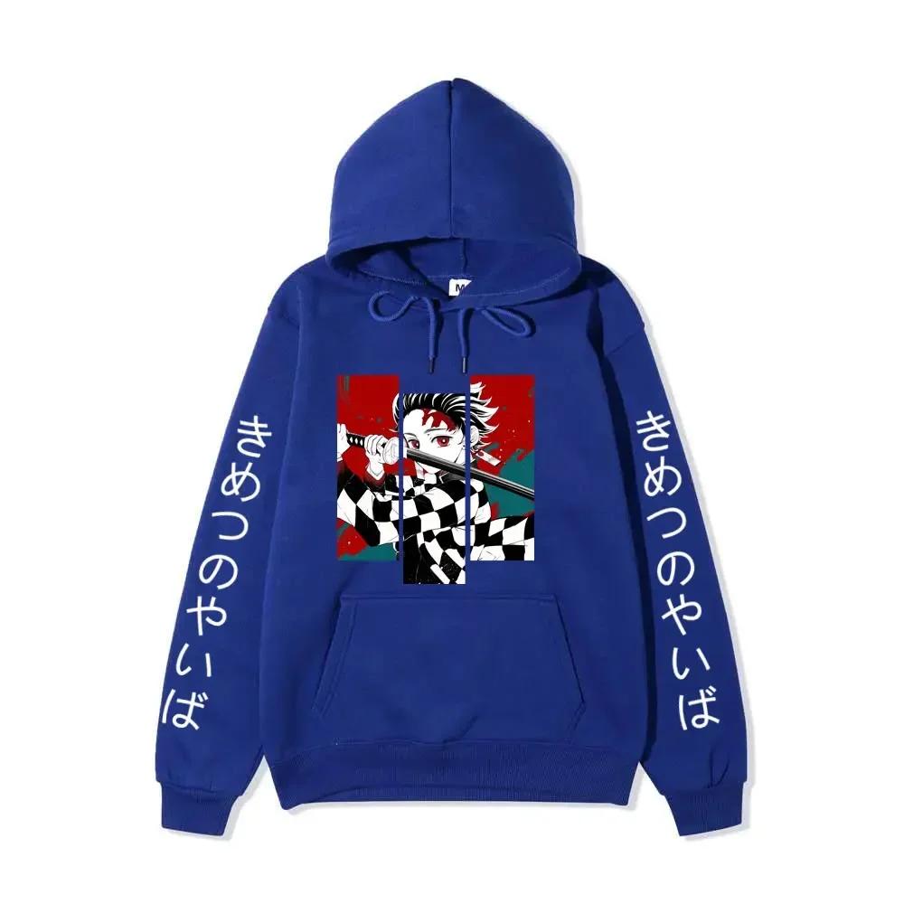Autumn Winter Anime Printed Hoodies Autumn Harajuku Sweatshirts Oversize Casual Long Sleeve Pullover Casual Print Streetwear