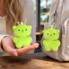 Plush Stuffed Animal Keychain with Doll Pendant for Backpack Purse and Bag Decoration
