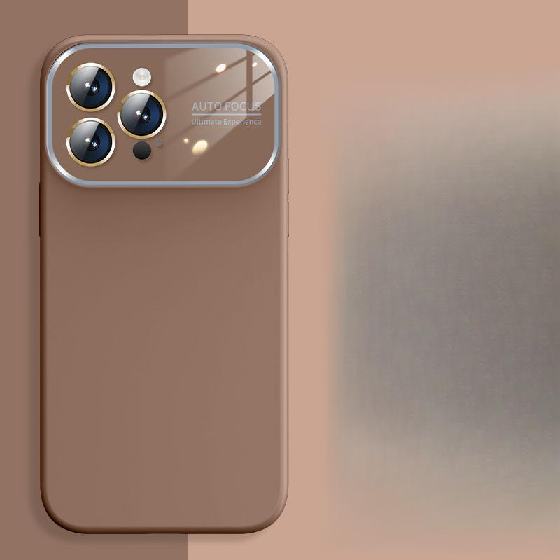 Liquid Silicone Large Window, Suitable for Iphone16 Full Lens Phone Case, IPhone 15 Matte Phone Case, 12 Soft