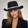 Unisex Sequin Bowler Hat Solid Color Fedoras Hat Cool Jazz Hat  Halloween Party