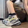 Winter Sneakers for Women 2024 New Black Dad Casual Vulcanized Shoes Woman High Platform Sneakers Lace Up White Sneakers Women
