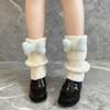 Stacked Crew Socks Japanese Lovely Design Nonslip Ribbed Leg Warmers For School Uniforms And Fashion