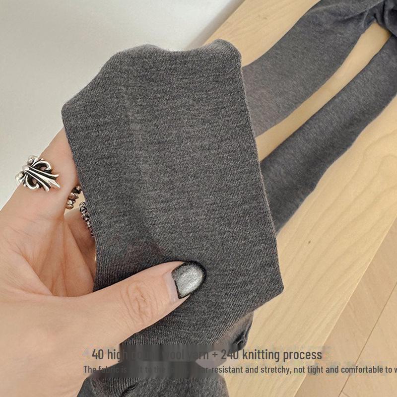 "Ciorapi pantalon damă moi și elastici din lână cu 240 de ace pentru toamnă și iarnă"