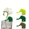 1pc New Product Cute Elephant Shaped Plant Support Frame Fixing Cup Along Plant Silicone Fixing Frame