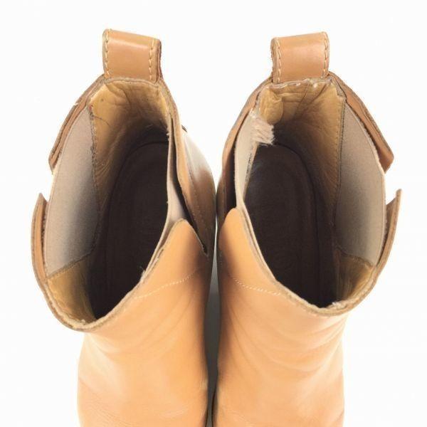 Maison Martin Margiela Leather Side Gore Boots Brown Size 35 (22.0)(USED)