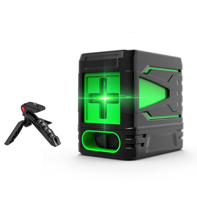 Green Light 2-Line Laser Level with Auto Line Drawing