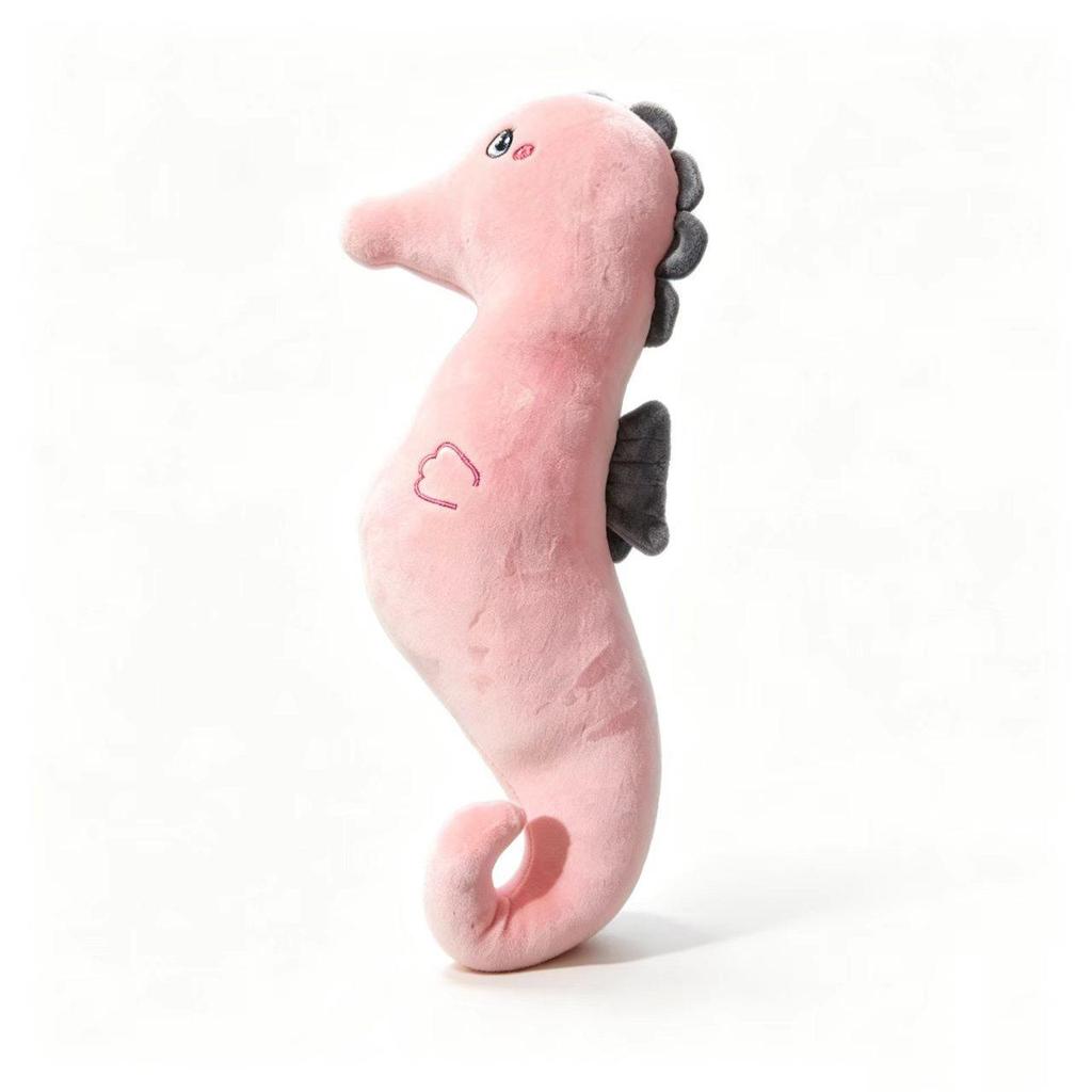 Seahorse Plush Toy - Pink & Blue Two-Tone, Large Cute Ocean Animal Body Pillow