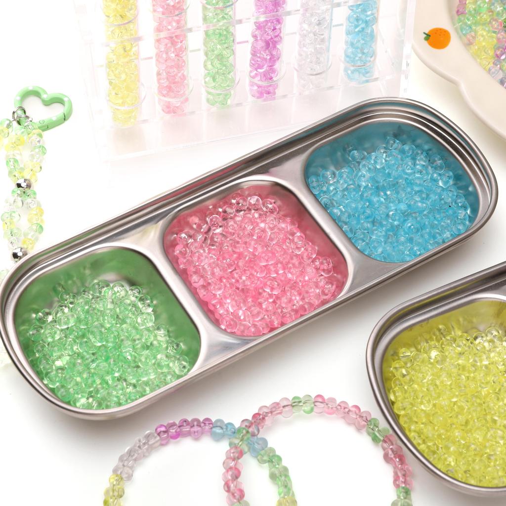 83Pcs Acrylic Translucent Peanut Beads For DIY Necklace Bracelet Earrings Jewelry Making Craft Accessories