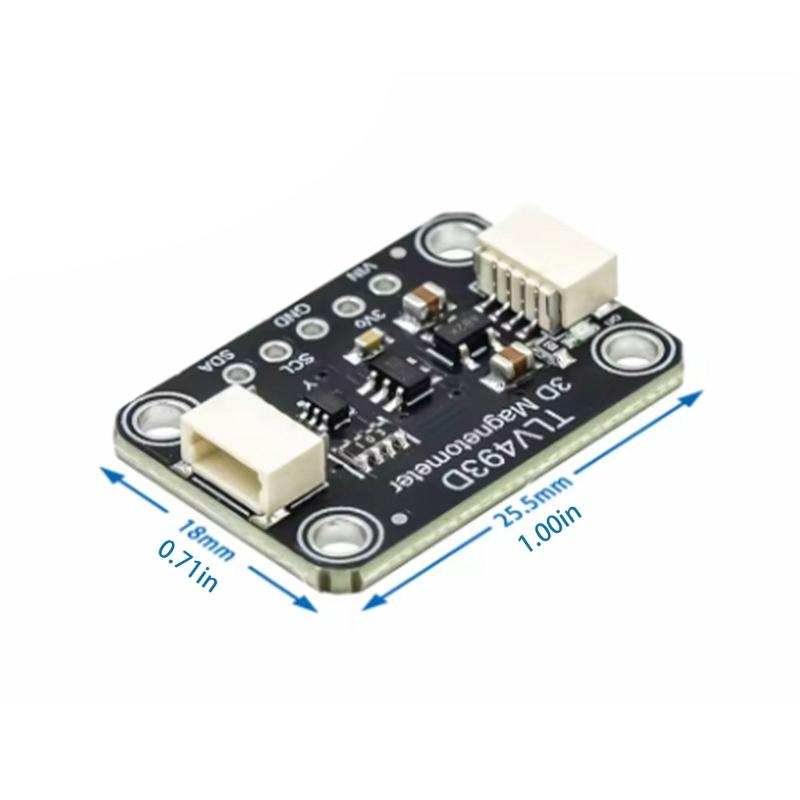 4366 TLV493D Triaxial Magnetometer Sensors Module Magnetic Field Sensors Module Replacement for Motion Tracking