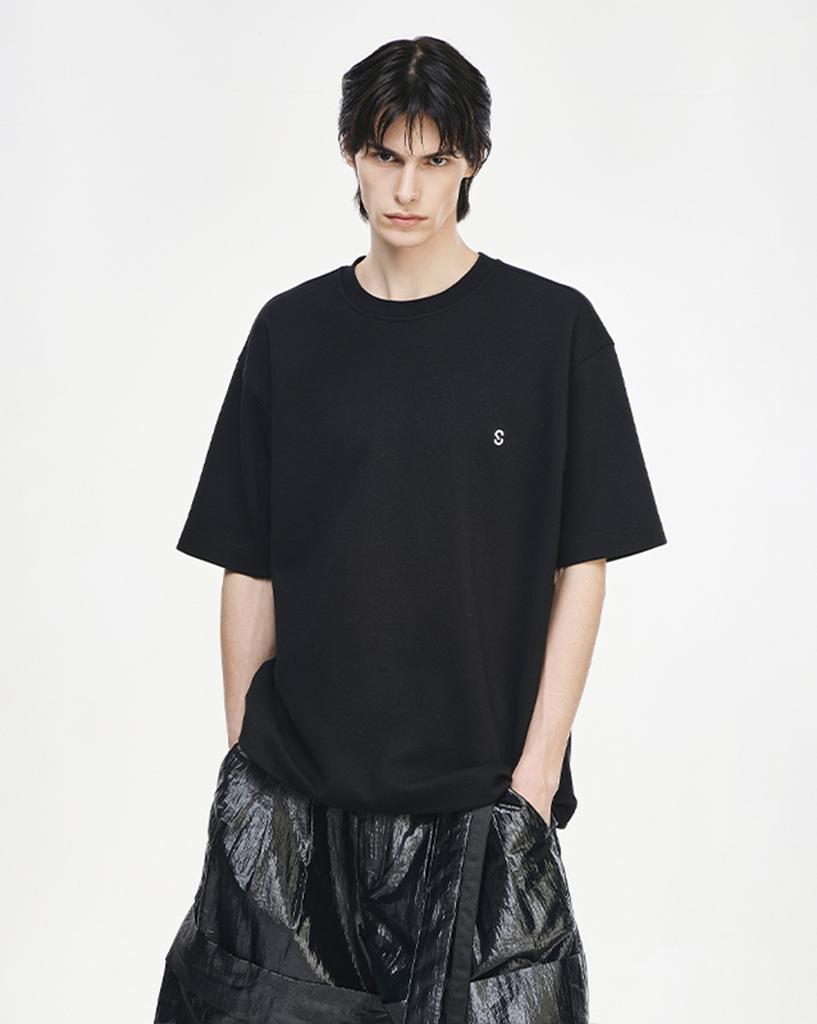 Songjio Songzio Homme Title String T-Shirt Black Si3Ts325Bk