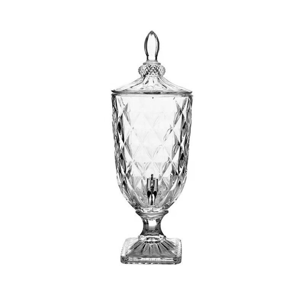 Klares Glas Wasserkaraffe Große Kapazität Eisteekrug Robuster Saftkrug Heimdekoration