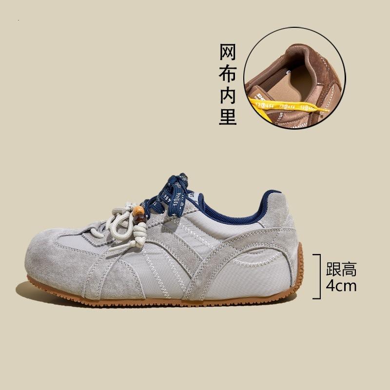 Sommer neue Innen erhöhende dicksohlige atmungsaktive Retro vielseitige lässige Sportschuhe Damen