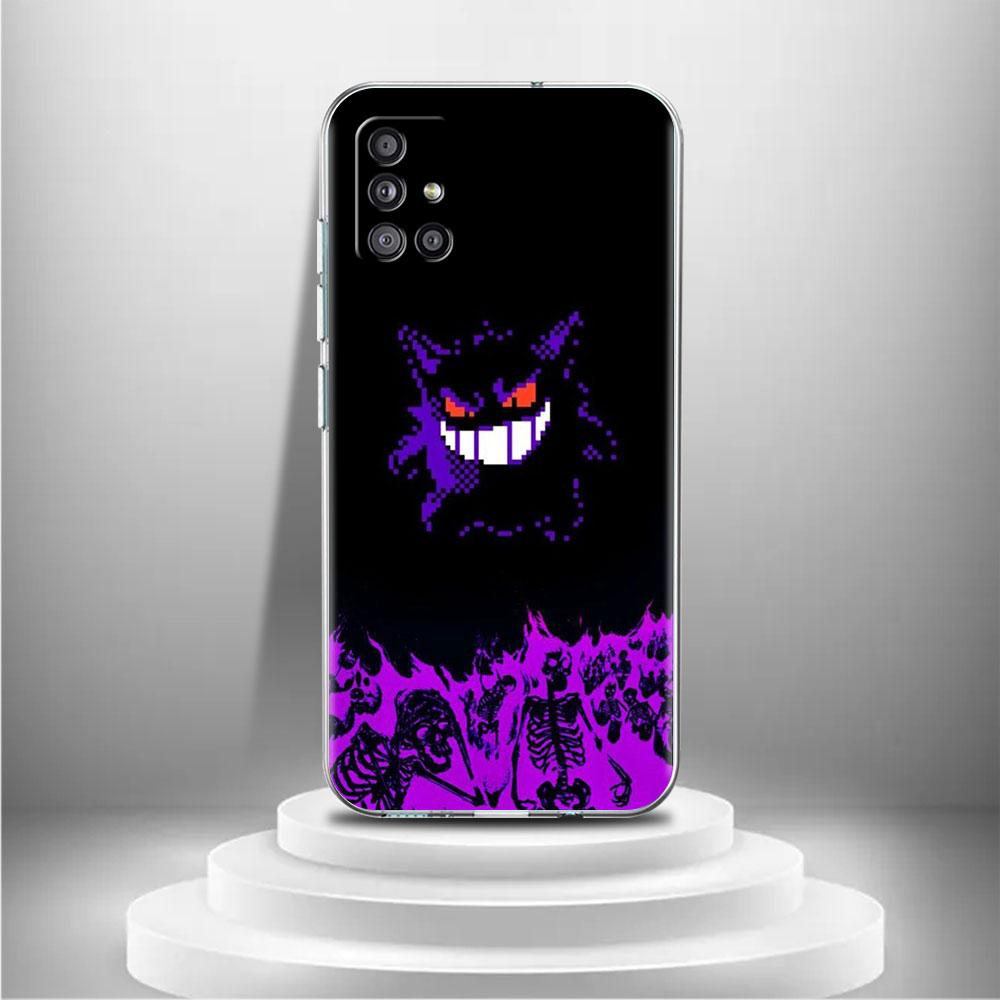 Clear Case For Samsung Galaxy A52 A12 A51 A32 A21s A71 A32 A22 50 A70 A31 A72 5G Phone Cover Anime Pokemon Japan