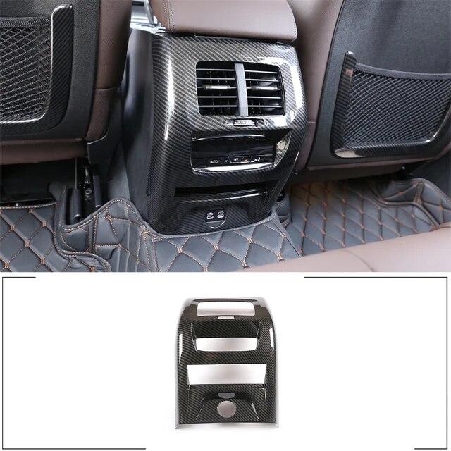 Car Rear Air Conditioning Vent Outlet Frame Cover Trim Sticker For BMW X3 G01 X4 G02 2018 Auto Interior Accessories