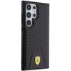 Ferrari Fehcs24Ln3Puk S24 Ultra S928 Czarny/Black Hardcase Carbon Stitched Bottom