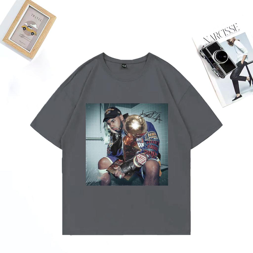 Anuel AA Graphics T Shirt Unisex WOMENs Fashion Oversized streetwear Cotton t shirts short sleeve vintage Unisex Hip Hop clothing