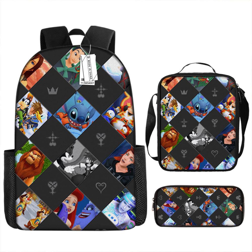 Anime Backpack Kingdom Heart Backpack European and American School Bag