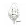 [KK Solis] Necklace and Earrings Set for Women, Luxurious Crystal, for Stage Performances, Concerts, Weddings, Recitals, Ballroom Dance Costumes,