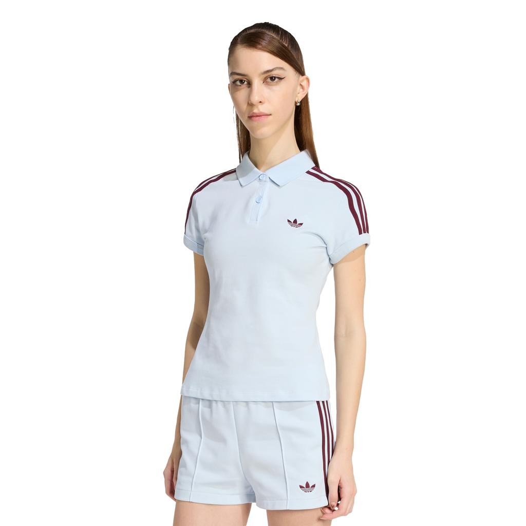 Adidas 3-Stripe Polo - Crystal Sky: Maroon / Kd3698