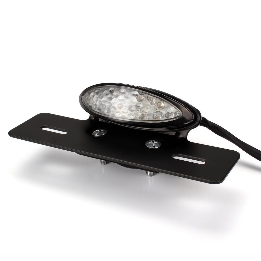 1PCS Motorcycle LED License Plate Bracket Tail Light Smoke For Yamaha TW200 XS650 XS750 XS850 Motorcycle Light