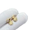 Shangmei 18K Gold Plated Honeycomb Diamond Stud Earrings - Exquisite, Non-Fading Craftsmanship.