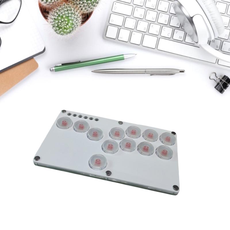 Fighting Stick Controller for PC SKY2040 FightingBox Mini Gaming Keypad Controller Arcade Joystick Versatile Responsive