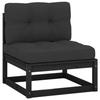 VidaXL Garden Middle Sofa with Cushions Patio Middle Sofa Terrace Furniture Outdoor Garden Sofa 805724