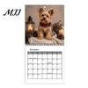 Dekorative Wandkunst Kalender Yorkshire Terrier 2027 Kalender, Hundethema 12 Monate mit Tierdekor Niedliche Yorkie Fotos, Spiralbindung Hängeplaner