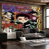 Tapiserie de perete Demon Slayer Decor estetic de perete Pătură din material imprimat Tapiserii decorative pentru dormitor, sufragerie, decor pentru casă