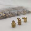 165-Piece Brass Grease Nipple Set - M6, M8, M10 Combination with Straight and Bent Oil Injection Cups