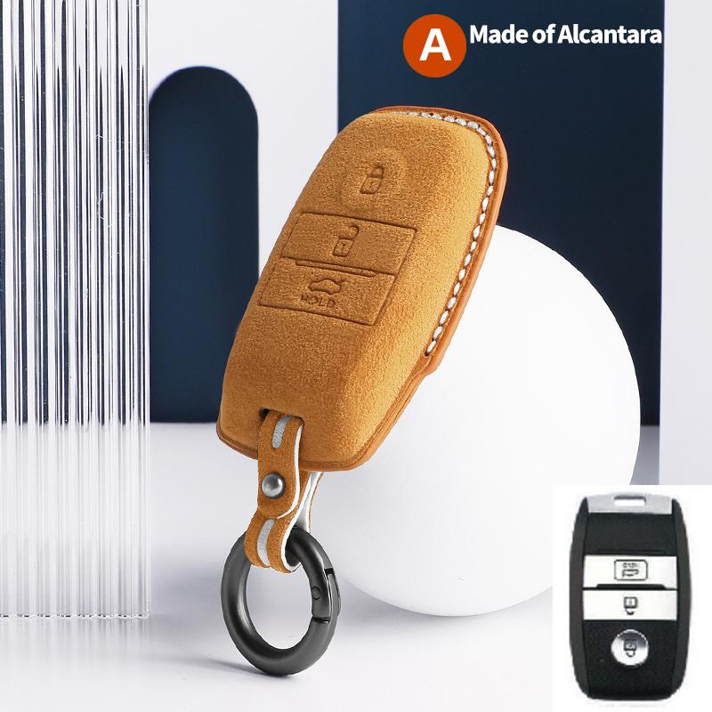 Interior Mouldings For Kia Rio Picanto QL Sportage Ceed Cerato Forte GT Stinger Sorento Optima K2 K3 K4 K5 Car Key Case Suede Ke
